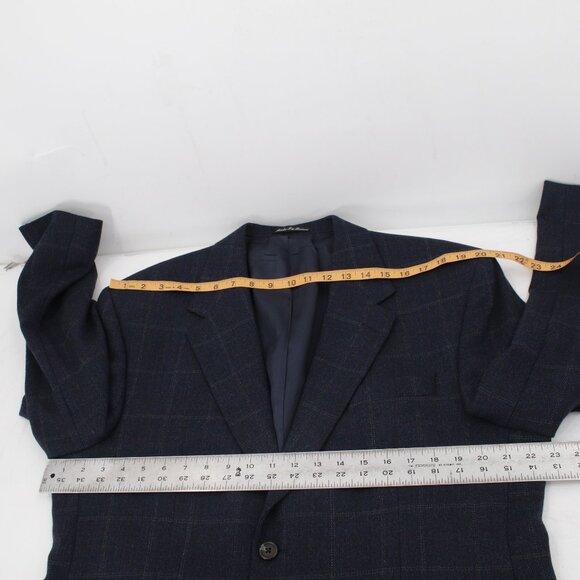 Lauren Ralph Lauren Sport Coat Men's 44R Herringbone Windowpane Wool Two Button - Picture 8 of 12